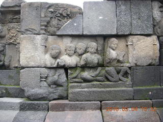 Indonesia - Borobudur temple - wall detail