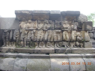 Indonesia - Borobudur temple - wall detail