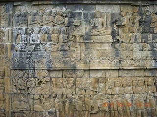 Indonesia - Borobudur temple - wall detail