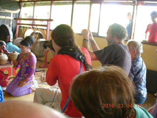 Indonesia - music and puppet show - people taking pictures