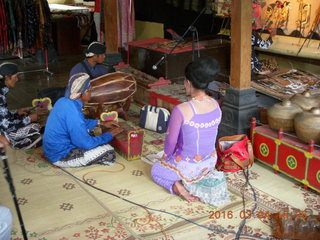 Indonesia - music and puppet show sign