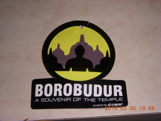 Borobudur souvenir label