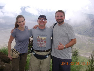 Indonesia - Mighty Mt. Bromo - friends and Adam