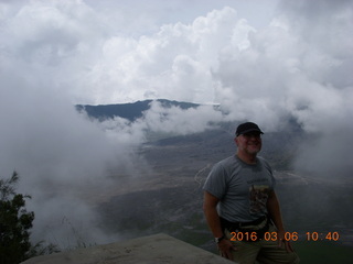 Indonesia - Mighty Mt. Bromo - young lady taking a picture