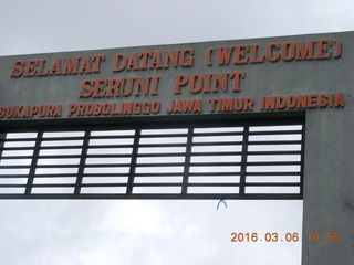Indonesia - Mighty Mt. Bromo - archway sign
