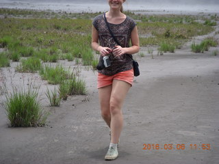 Indonesia - Mighty Mt. Bromo - Sea of Sand - friend running