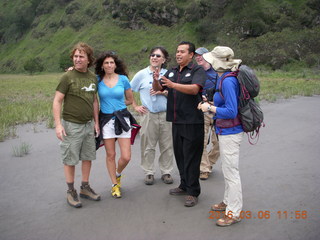 Indonesia - Mighty Mt. Bromo - Sea of Sand - friend running