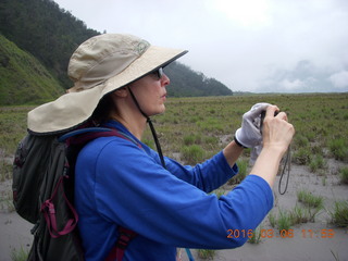 Indonesia - Mighty Mt. Bromo - Sea of Sand - taking a picture