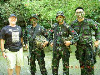Indonesia - Bantimurung Water Park - Adam + soldiers