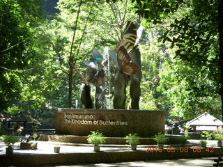 112 998. Indonesia - Bantimurung Water Park - butterfly display