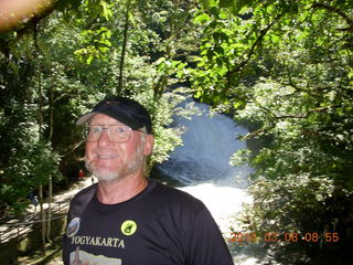 2929 998. Indonesia - Bantimurung Water Park - Adam and waterfall