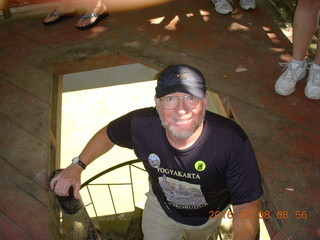 Indonesia - Bantimurung Water Park - Adam climbing helix (spiral) staircase