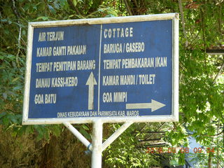 Indonesia - Bantimurung Water Park - sign