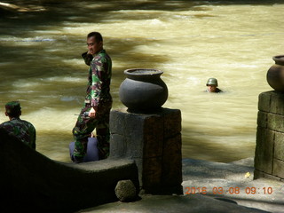 Indonesia - Bantimurung Water Park - butterflies - soldiers in the river