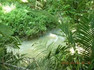 Indonesia - Bantimurung Water Park - hex tiled paved path