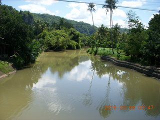 Indonesia village - crossing the river