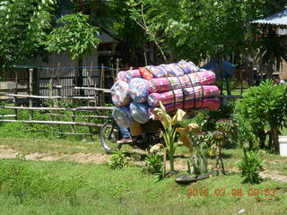 Indonesia village - rider with big load