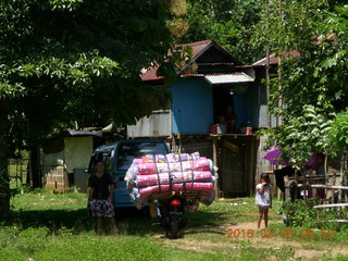 Indonesia village - rider with big load