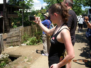 Indonesia village - taking a picture of dancers