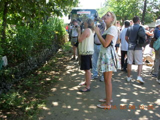 Indonesia village - taking a picture of dancers