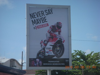 Indonesia - drive back to boat - NEVER SAY MAYBE advertisement