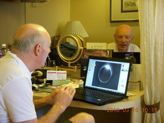 1 99a. Volendam at sea - Irish Andy editing a picture +++