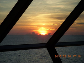 Volendam at sea - sunset