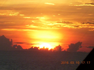 Volendam at sea - sunset