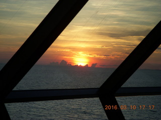 Volendam at sea - sunset