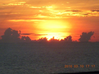 Volendam at sea - sunset