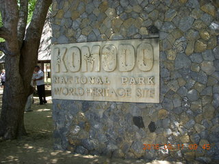 Indonesia - Komodo Island sign