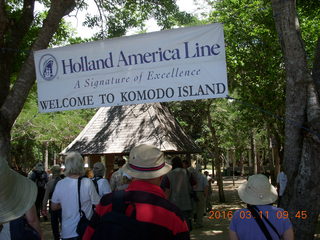 Indonesia - Komodo Island sign