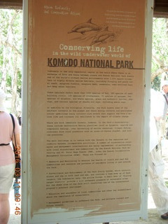 Indonesia - Komodo Island sign