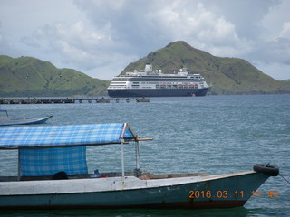 113 99b. Indonesia - Komodo Island with Volendam in distance