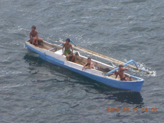 local kids in rowboat