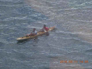 local kids in rowboat