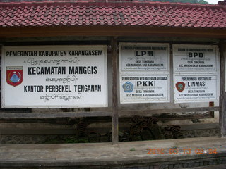 Indonesia - Bali - Tenganan village - signs