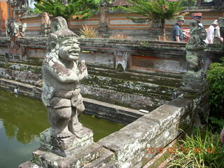 Indonesia - Bali - temple at Klungkung - motorcycles