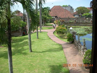 Indonesia - Bali - temple at Klungkung - flowers