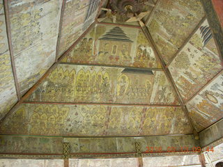 Indonesia - Bali - temple at Klungkung - ceiling pictographs