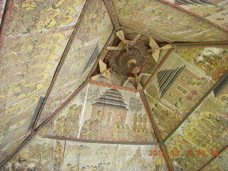 Indonesia - Bali - temple at Klungkung - ceiling pictographs