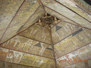 Indonesia - Bali - temple at Klungkung - ceiling