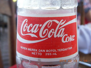 Indonesia - Bali - lunch with hilltop view - Coke bottle