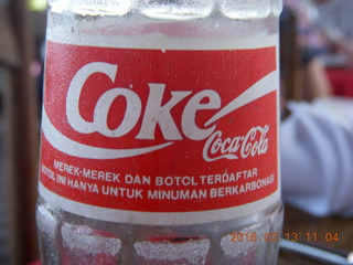 Indonesia - Bali - lunch with hilltop view - Coke bottle