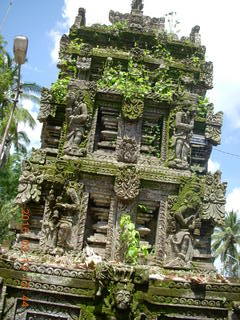 Indonesia - Bali - Temple at Bangli - giant banyon tree