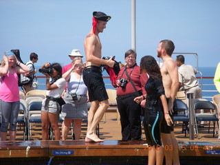 Volendam - King Neptune visit - all in the drink