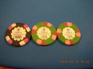 my blackjack winnings ($50 -> $150)