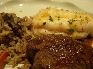 Rotterdam Dining Room on gala night - surf and turf