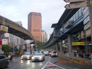 Malaysia - Kuala Lumpur food tour - monorail