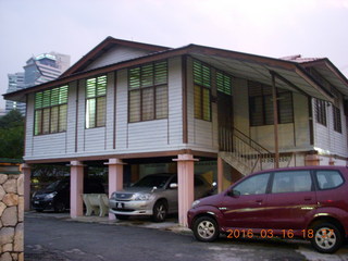 148 99g. Malaysia - Kuala Lumpur food tour - house on stilts